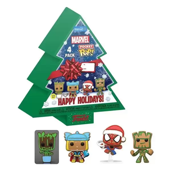 Pocket Pop! and Pop Minis! - Marvel - Happy Holidays! 4 Pack