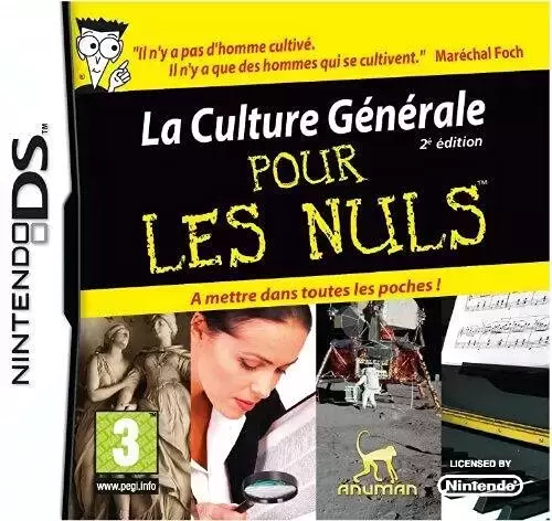 Jeux Nintendo DS - Culture générale pour les nuls - 2ème édition
