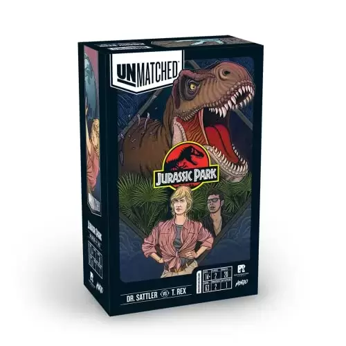 Iello - Unmatched Jurassic Park - Dr. Sattler vs. T. Rex Noir