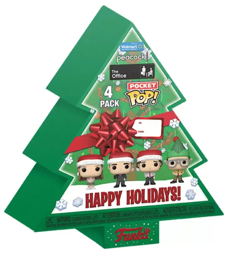 Pocket Pop! and Pop Minis! - The Office - Happy HolidayTree Box 4 pack
