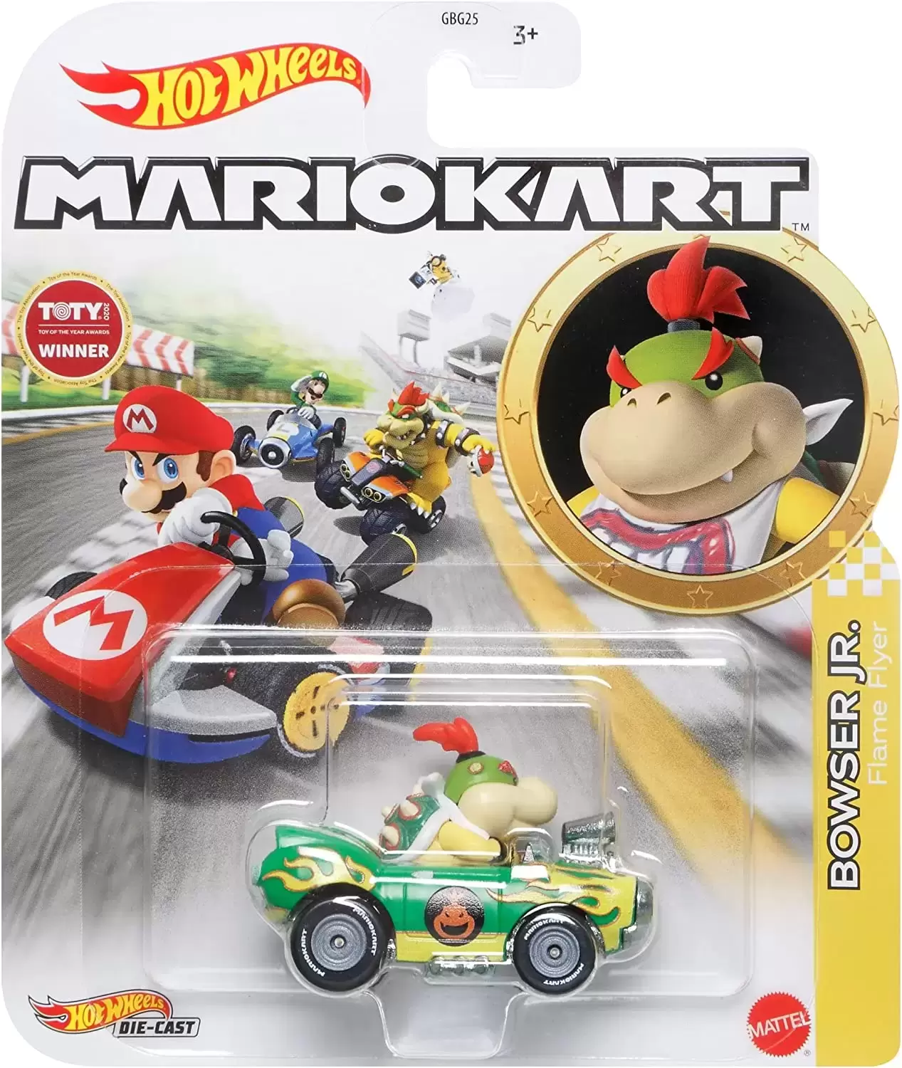Hot Wheels Mario Kart - Bowser Jr. - Flame Flyer