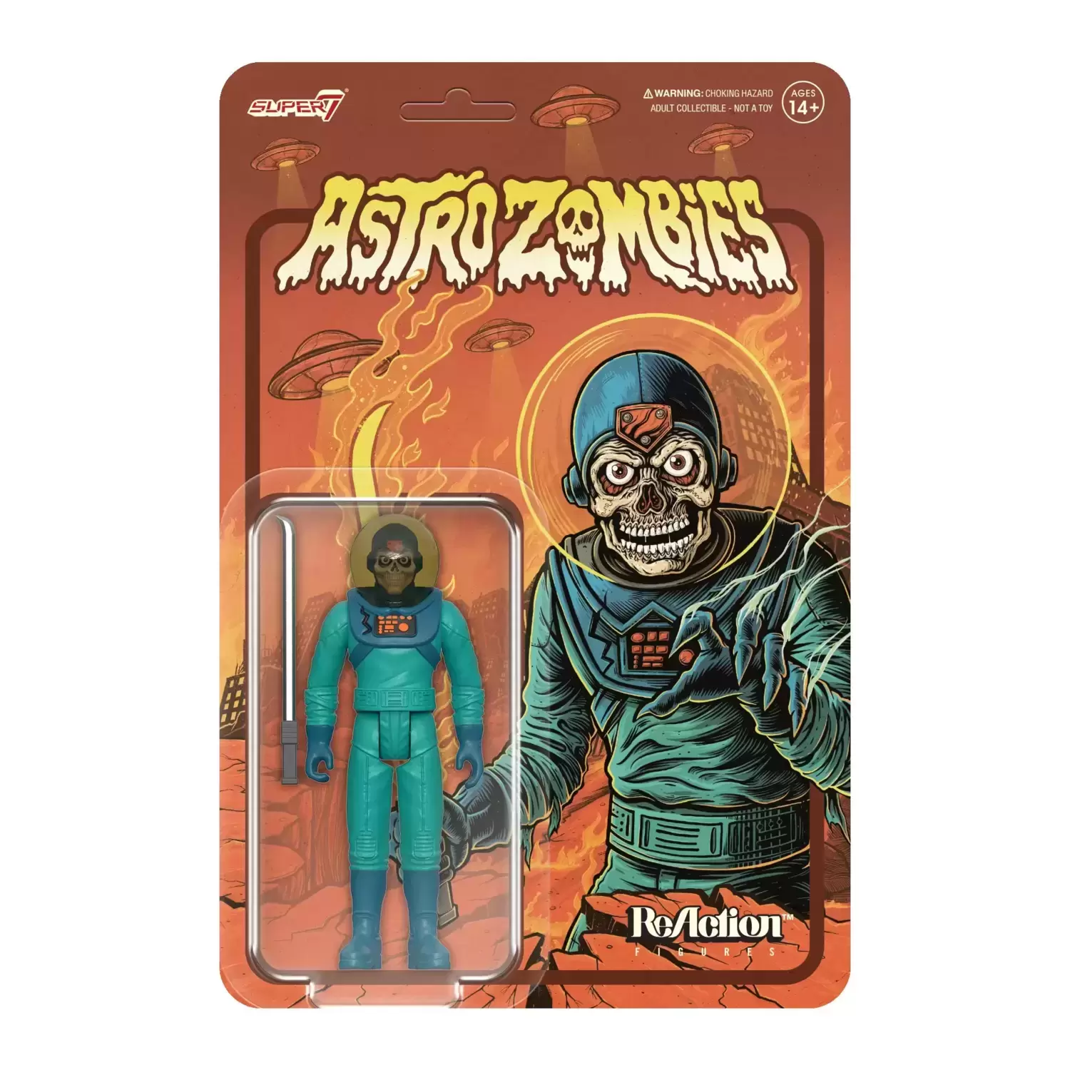 ReAction Figures - Astro Zombies - Astro Zombie (Teal/Blue)