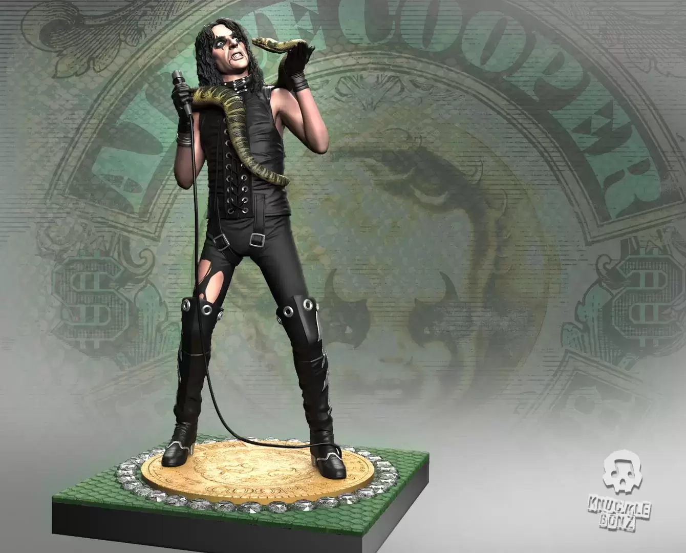 Knucklebonz - Rock Iconz - Alice Cooper II (Snake)