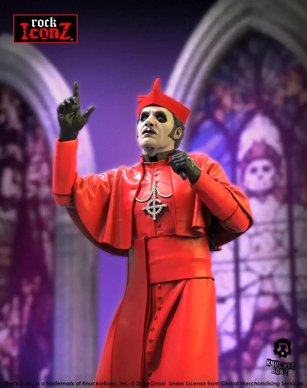 Knucklebonz - Rock Iconz - Ghost - Cardinal Copia (Red Cassock)