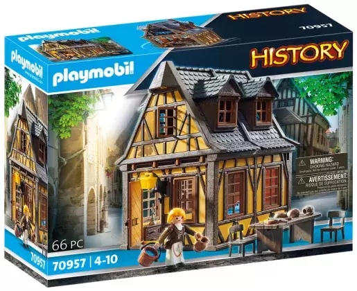Playmobil Histoire - Maison à colombage jaune