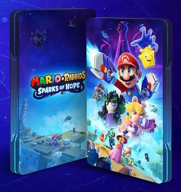 Nintendo Switch Games - Mario + Lapins crétins : Sparks of Hope Steelbook