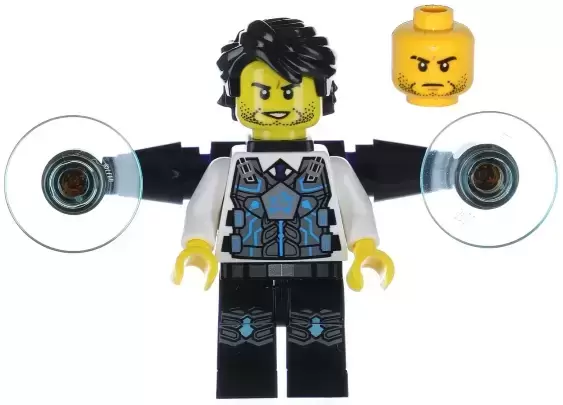 Lego Ultra Agents Minifigures - Agent Jack Fury with Parachute Backpack and Attachments