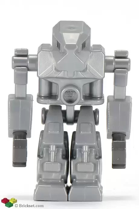 Lego Exo-Force Minifigures - Devastator - Pearl Light Gray Torso, Red Eyes
