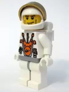 Lego Space Minifigures - Mars Mission Astronaut with Helmet and Cheek Lines and Backpack