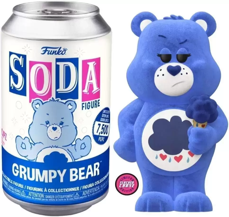 Vinyl Soda! - Grumpy Bear Flocked