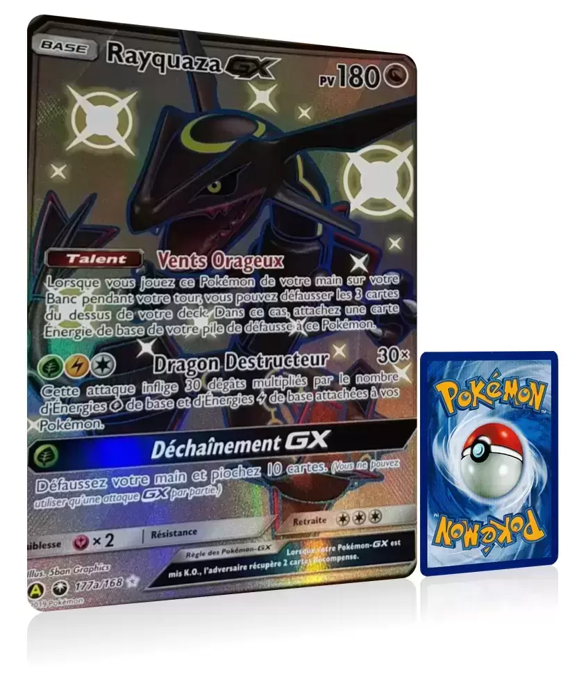Cartes Pokemon Jumbo XXL - SM - Rayquaza GX