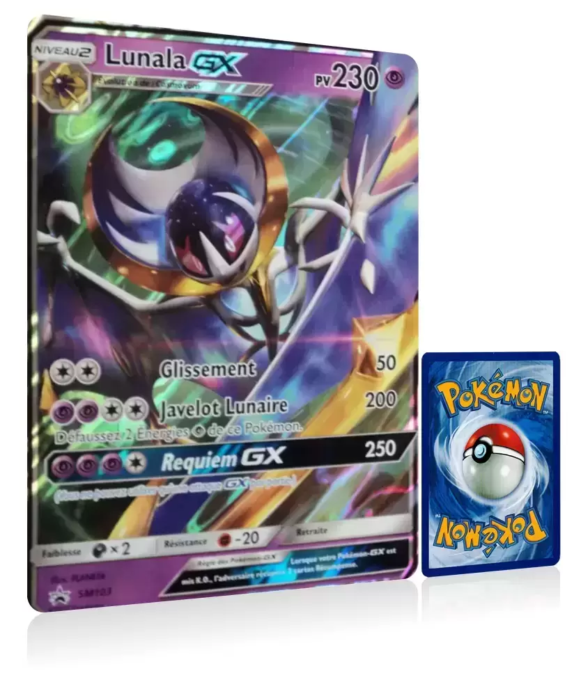 Cartes Pokemon Jumbo XXL - SM - Lunala GX - Jumbo