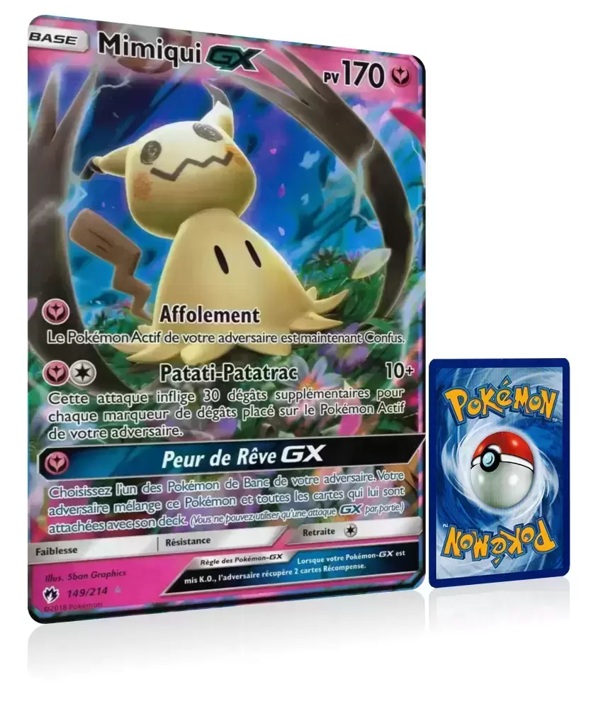 Mimiqui GX - Jumbo - carte Pokémon 149/214 Cartes Pokemon Jumbo XXL - SM