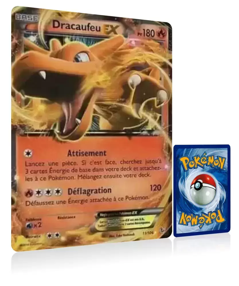 Dracaufeu EX - Jumbo - carte Pokémon 11/106 Cartes Pokemon Jumbo XXL - XY