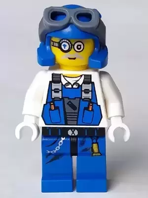Lego Power Miners Minifigures - Power Miner - Brains, Goggles