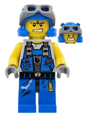 Lego Power Miners Minifigures - Power Miner - Rex, Goggles