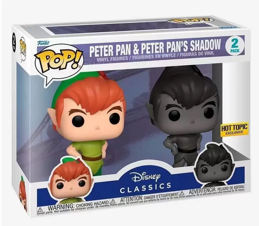 POP! Disney - Peter Pan - Peter Pan & Peter Pan\'s Shadow 2 Pack