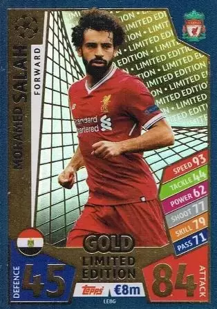 Match Attax UEFA Champions League 2017/18 - Mohamed Salah - Liverpool FC