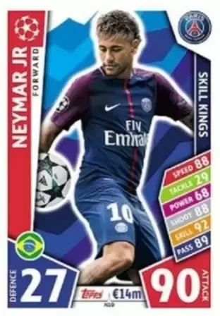Match Attax UEFA Champions League 2017/18 - Neymar Jr - Paris Saint-Germain