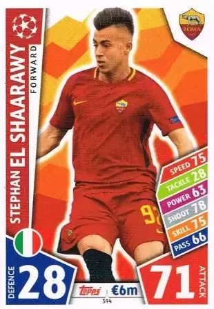 Match Attax UEFA Champions League 2017/18 - Stephan El Shaarawy - AS Roma