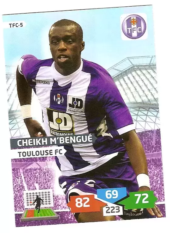 Adrenalyn XL 2013-2014 (France) - Cheikh M\'Bengué - Defenseur-Toulouse FC