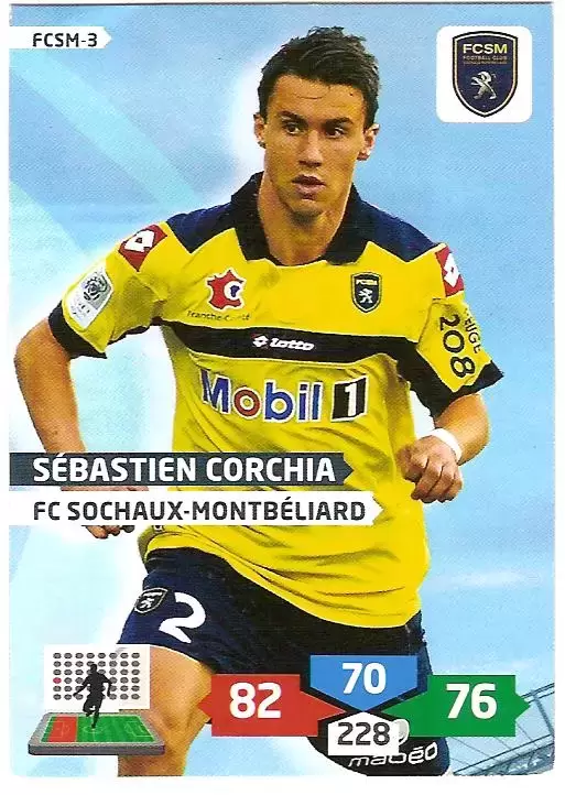 Adrenalyn XL 2013-2014 (France) - Sébastien Corchia - Defenseur - FC Sochaux-Montbéliard