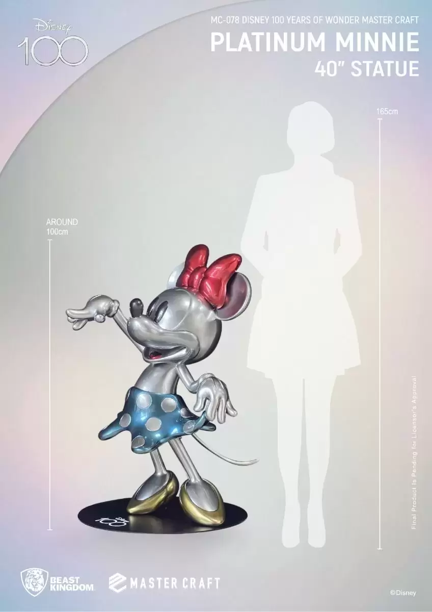 Master Craft - Disney 100 Years of Wonder - Platinum Minnie 40\