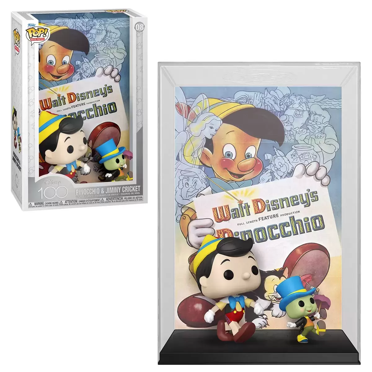 POP! Movie Posters - Disney 100 - Pinocchio & Jiminy Cricket