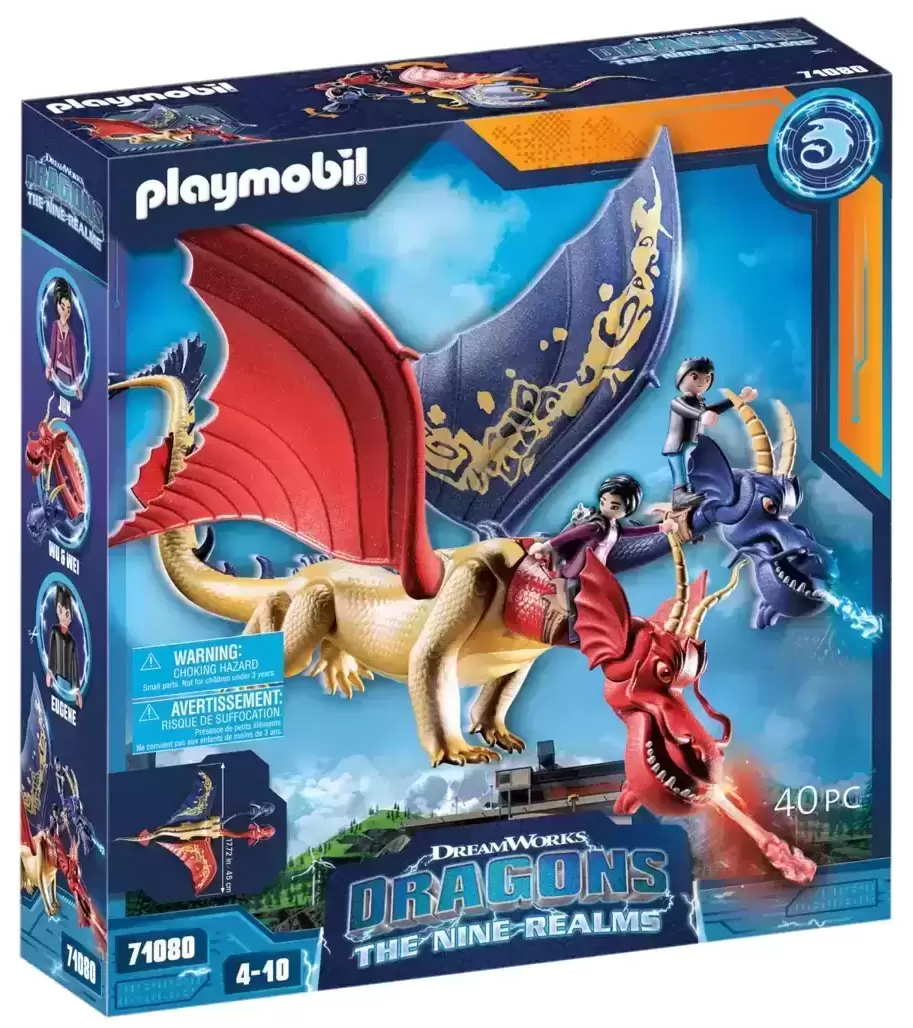 Playmobil Dragons Movie - Dragons: The Nine Realms - Wu & Wei with Jun