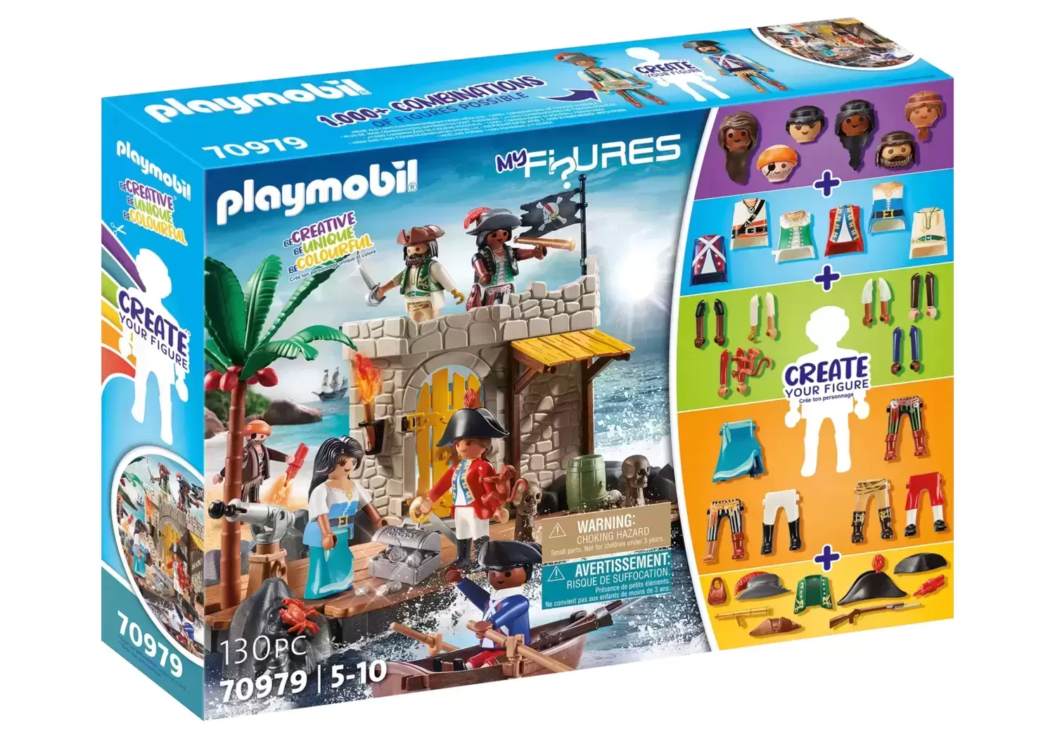 Playmobil Inclassables - My Figures: Ilôt des pirate