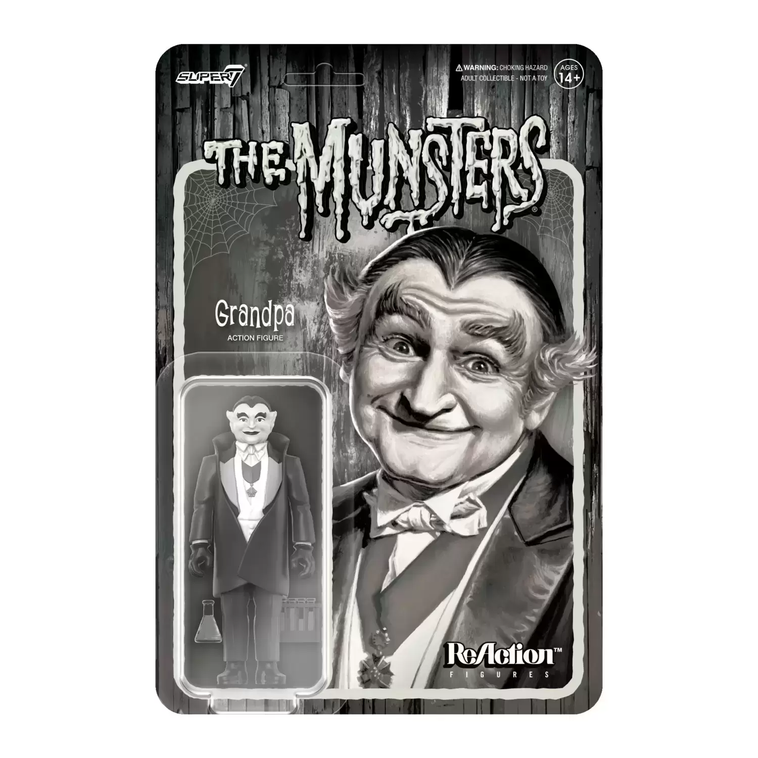 ReAction Figures - The Munsters - Grandpa (Grayscale)
