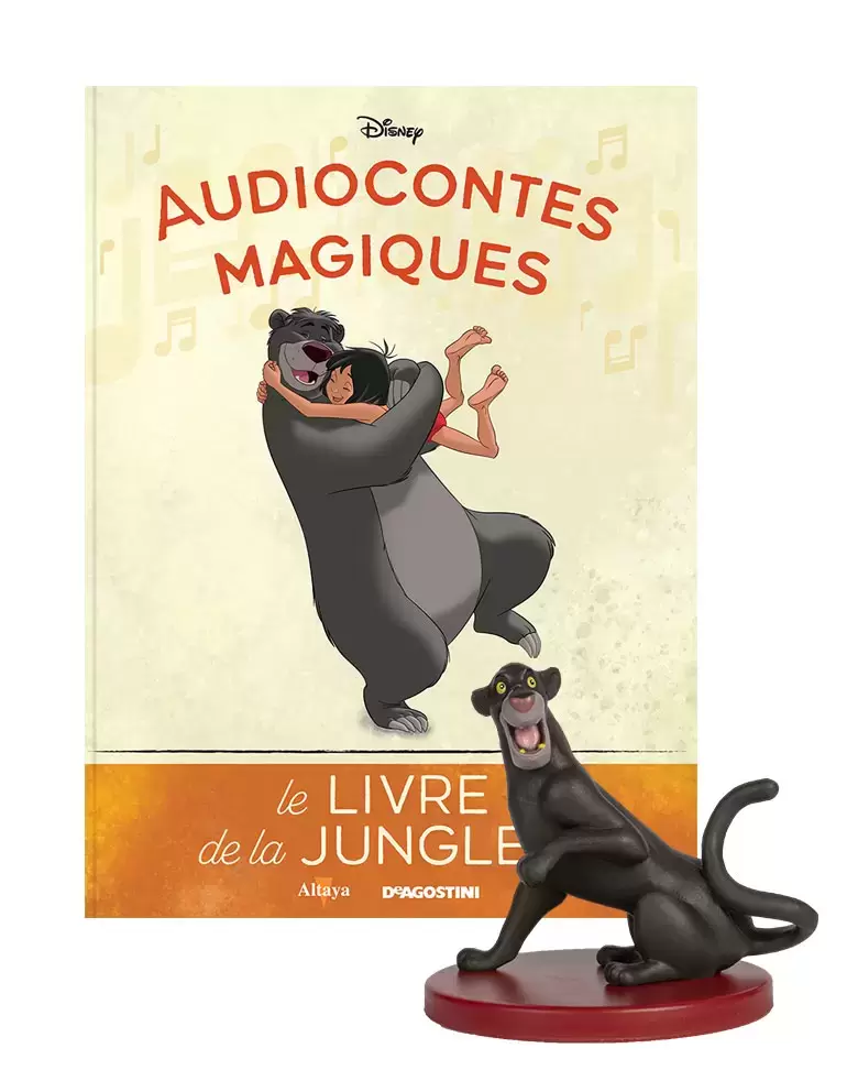Livre Audiocontes Magiques Le livre de la jungle Disney Altaya encyclopédie  figurine