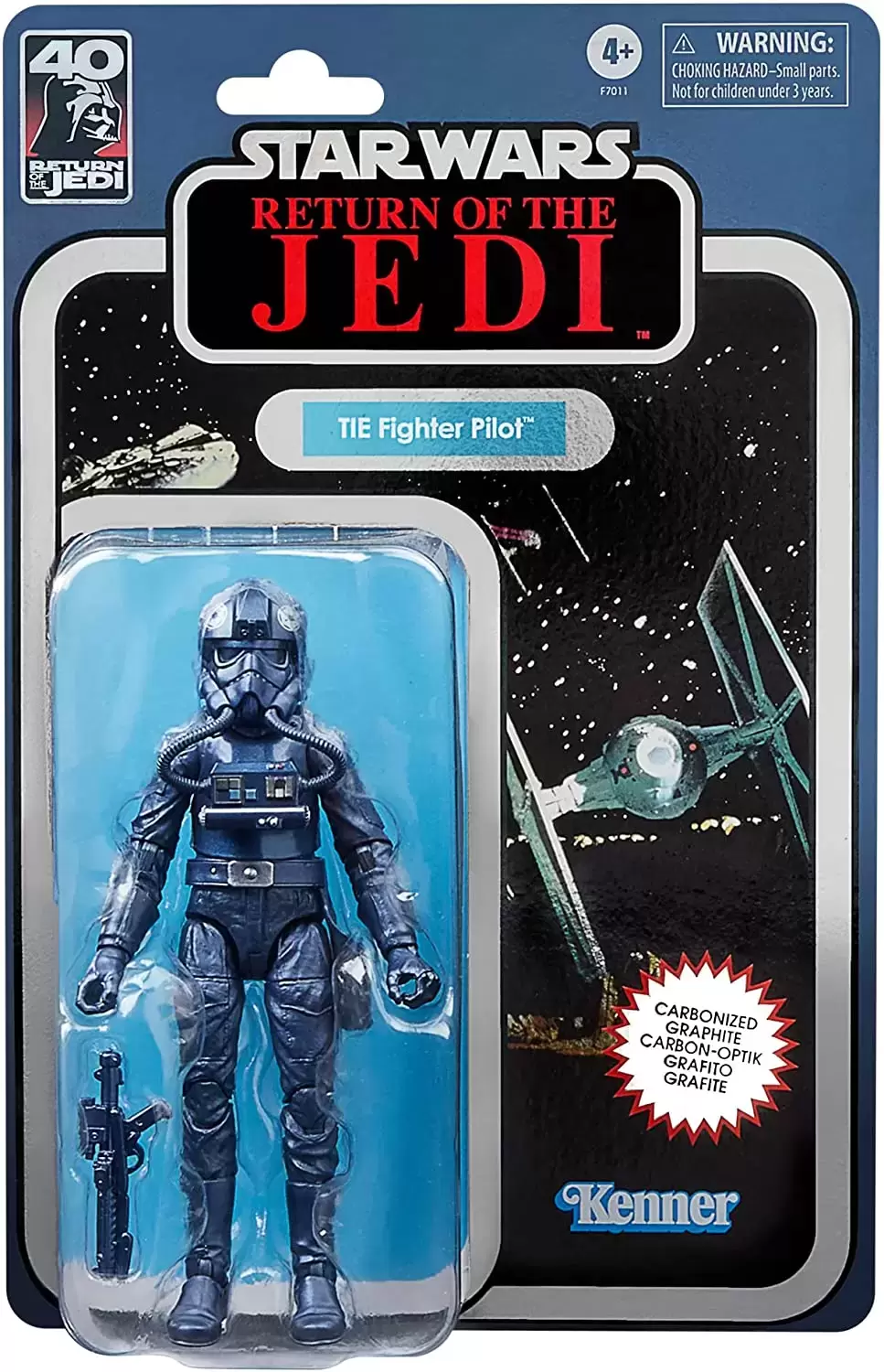 The Black Series - Return of The Jedi 40th Anniversary - Tie Fighter Pilot Carbonized