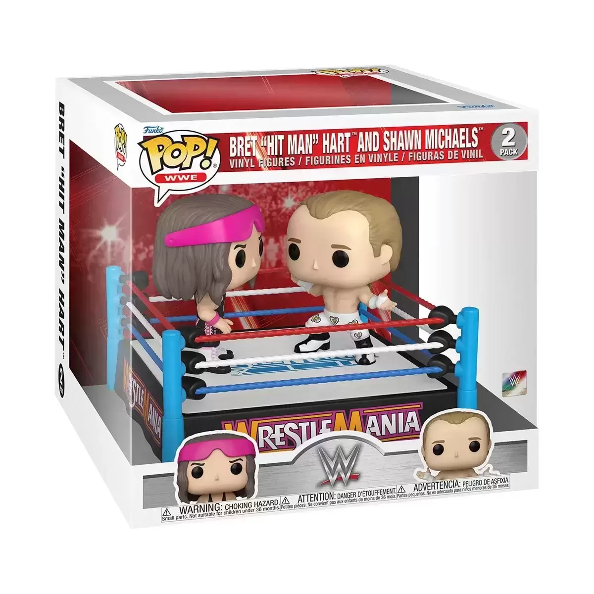 POP! Catcheurs WWE - WWE - Bret Hit Man Hart And Shawn Michaels 2 Pack