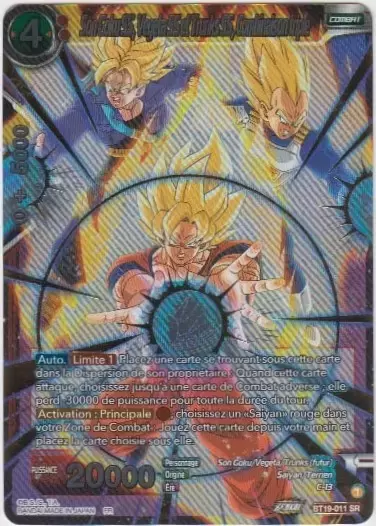 Fighter\'s Ambition - BT19 - Son Goku SS, Vegeta SS et Trunks SS, Combinaison triple