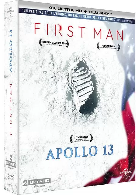 Autres Films - First Man + Apollo 13 [4K Ultra HD + Blu-Ray]