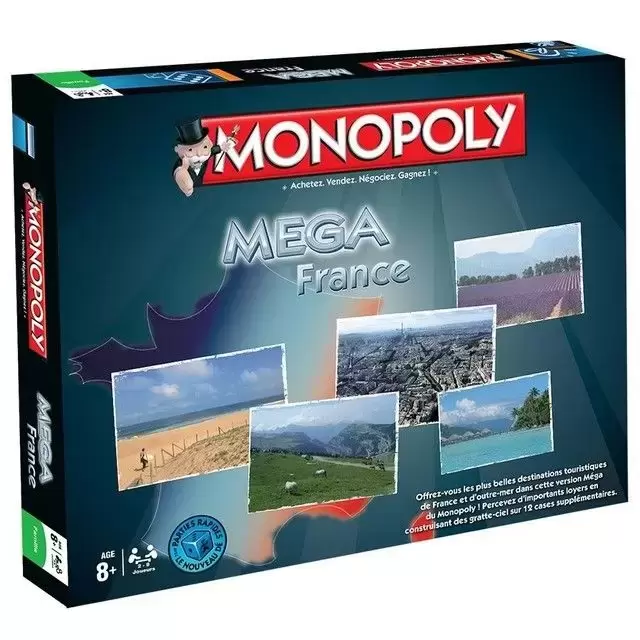 Monopoly des Régions & villes - Monopoly Méga France