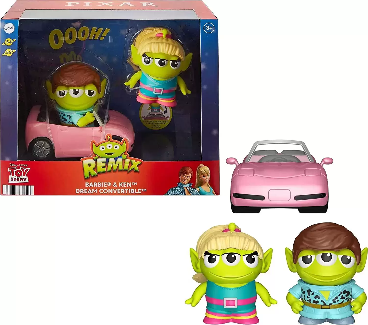 Alien Pixar Remix - Barbie and Ken Dream Convertible Pack