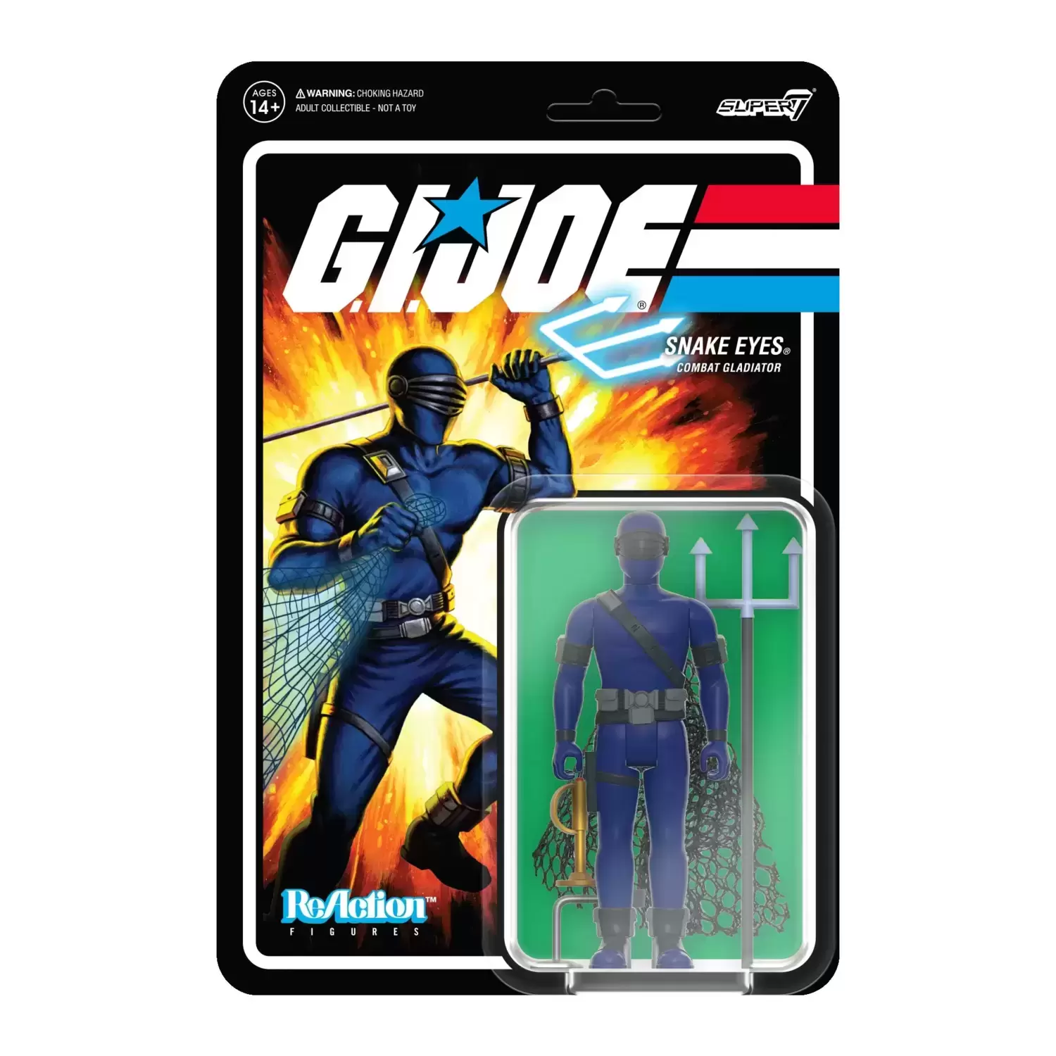 Super7 ReAction - G.I. Joe - Snake Eyes (Combat Gladiator)