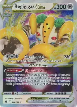 Regigigas V 113/159 Pokemon 2023 Full Art Crown Zenith