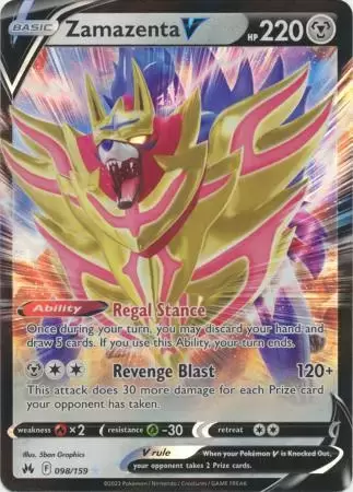 196/202 Zamazenta V, Rare Ultra Card