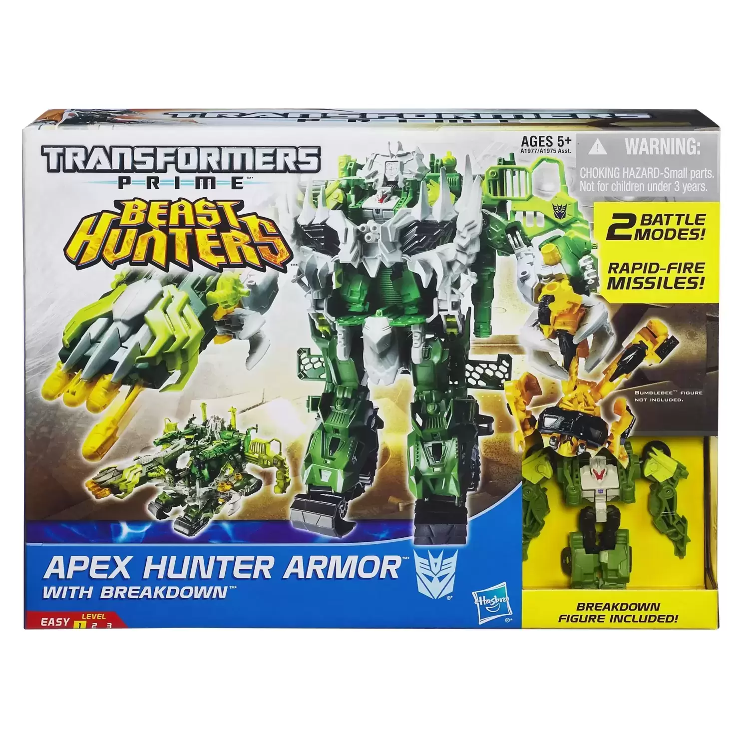 Transformers Prime Beast Hunters - Apex Hunter Armor with Breakdown (Cyberverse)