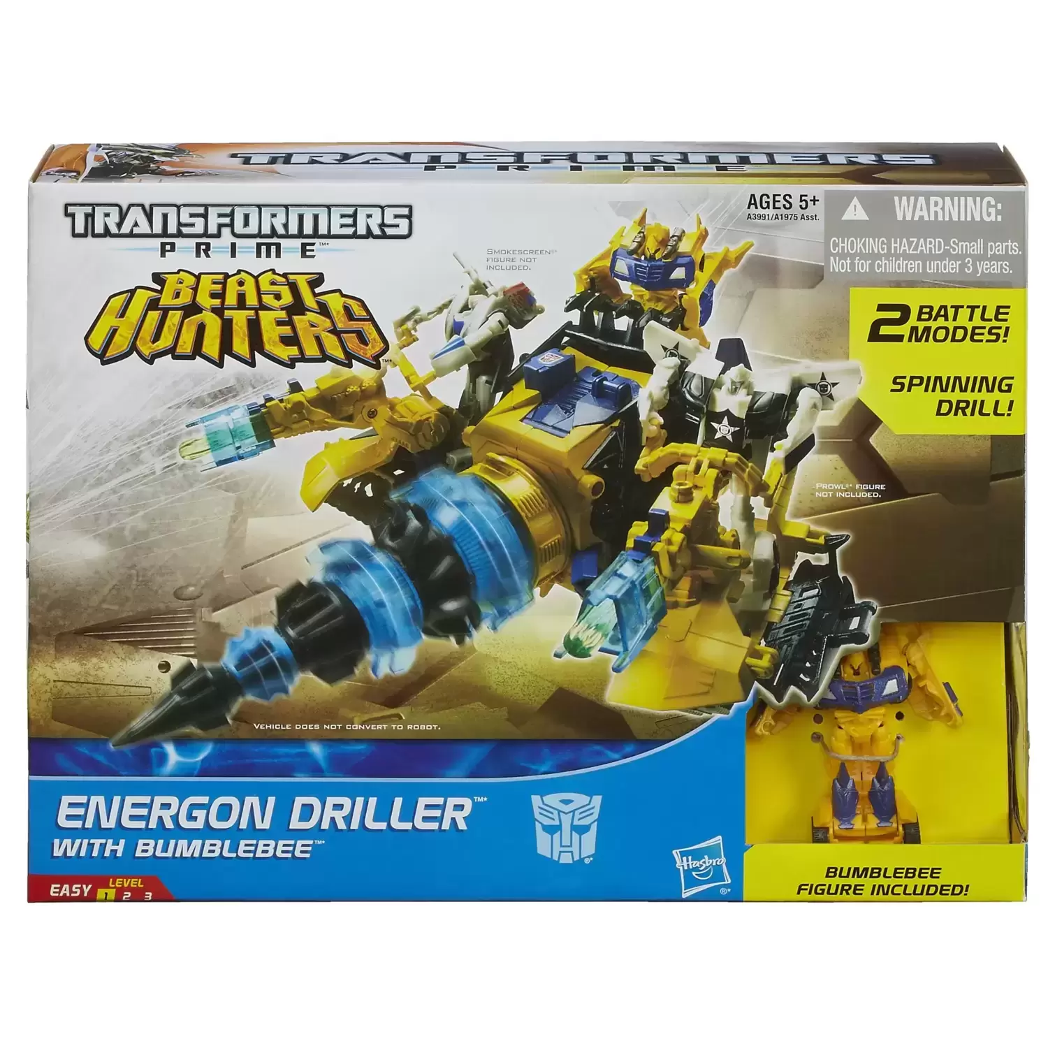 Transformers Prime Beast Hunters - Energon Driller with Bumblebee