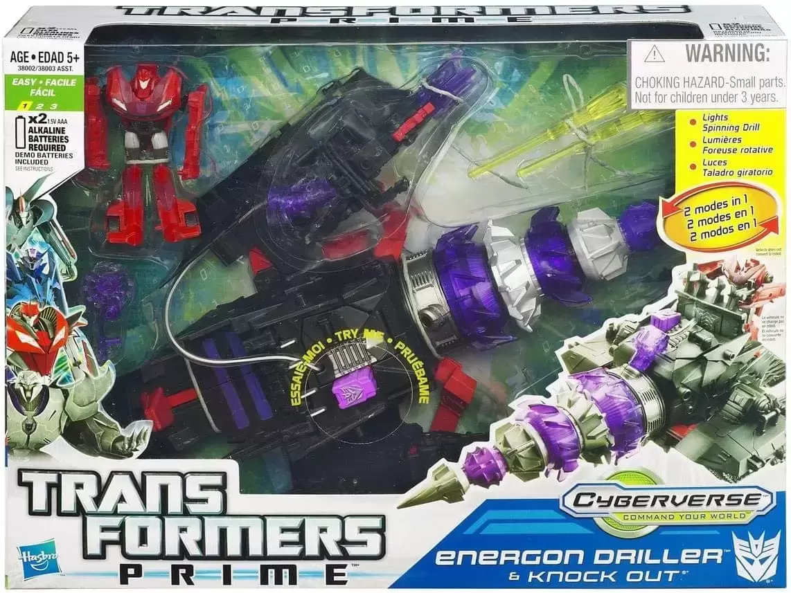 Transformers Prime - Energon Driller with Knock-Out (Cyberverse)