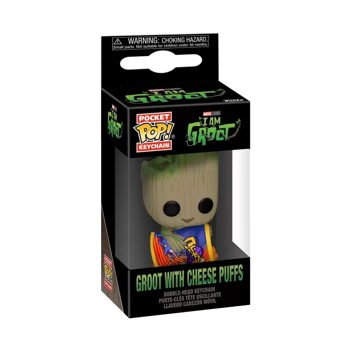 Marvel - POP! Keychain - I\'m Groot - Groot with Cheese Puffs