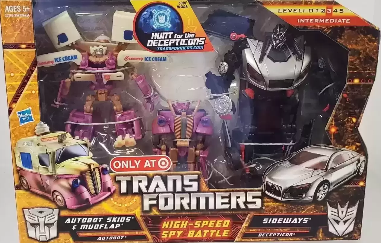 Transformers Hunt for the Decepticon - Versus Pack: High-Speed Spy Battle (Skids, Mudflap vs Sideways)