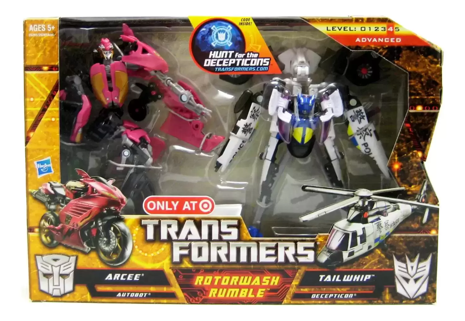 Transformers Hunt for the Decepticon - Versus Pack: Rotorwash Rumble (Arcee vs Tailwhip)