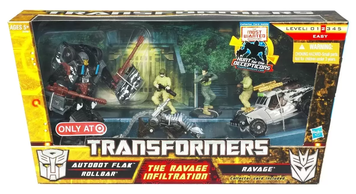 Transformers Hunt for the Decepticon - Versus Pack: The Ravage Infiltration (Flak & Rollbar vs Ravage)