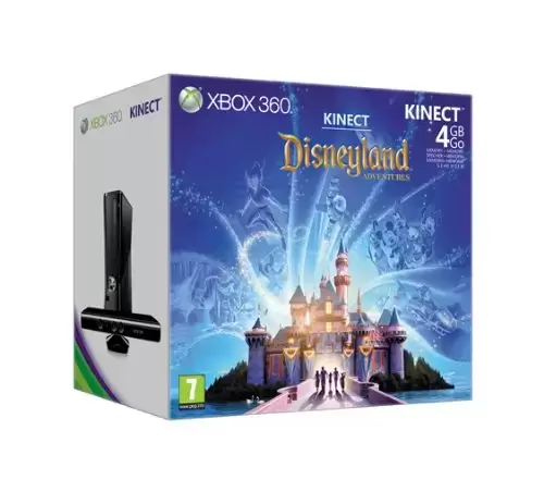 XBOX 360 Stuff - Console Xbox 360 4 Go Kinect Disneyland Adventures