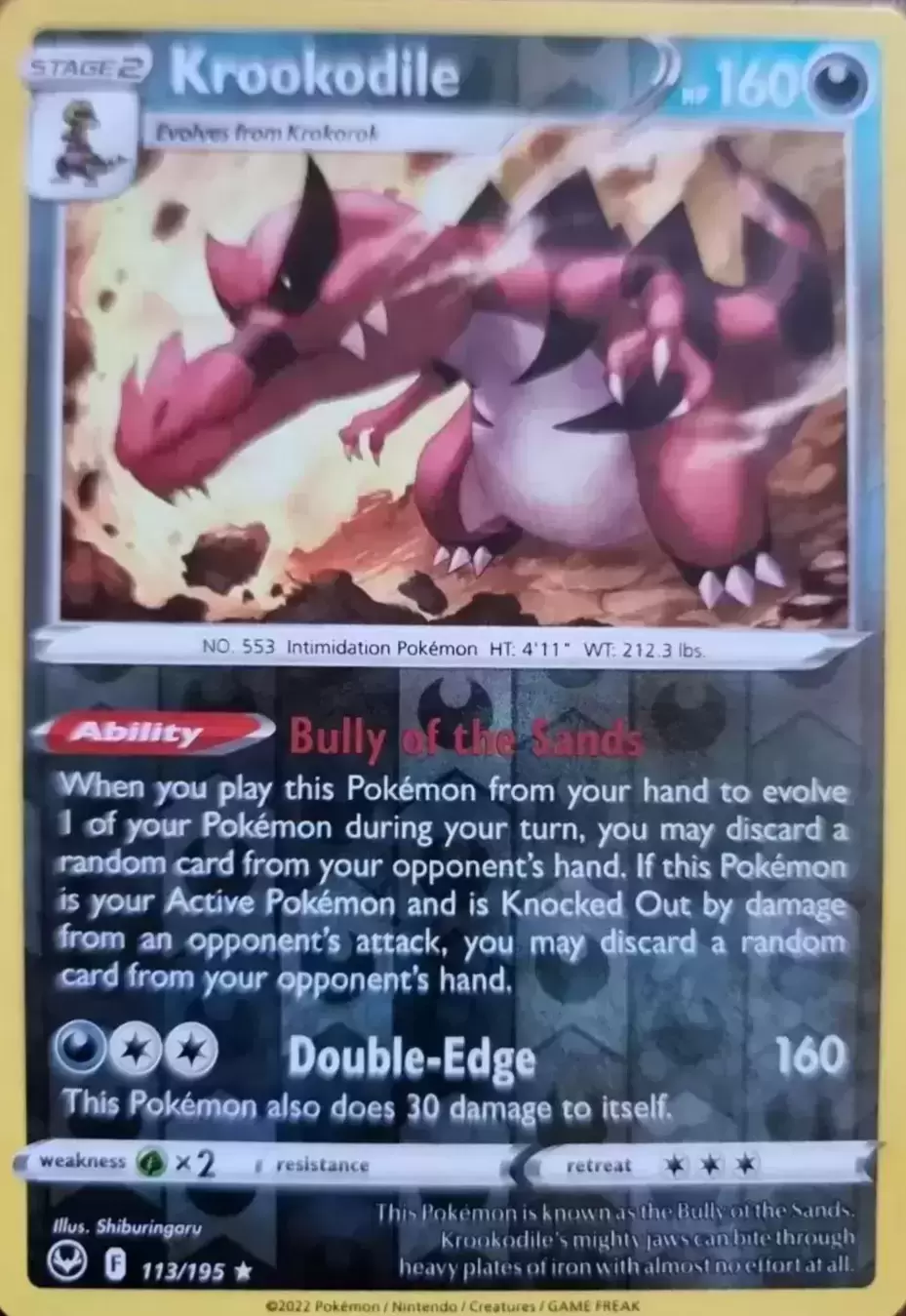 Silver Tempest - Krookodile Reverse